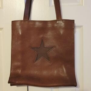 COLONEL LITTLETON Brown Star Leather Tote - NWOT - Littleton Leather Bag